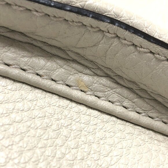 GUCCI White Leather Bamboo Backpack main image 11